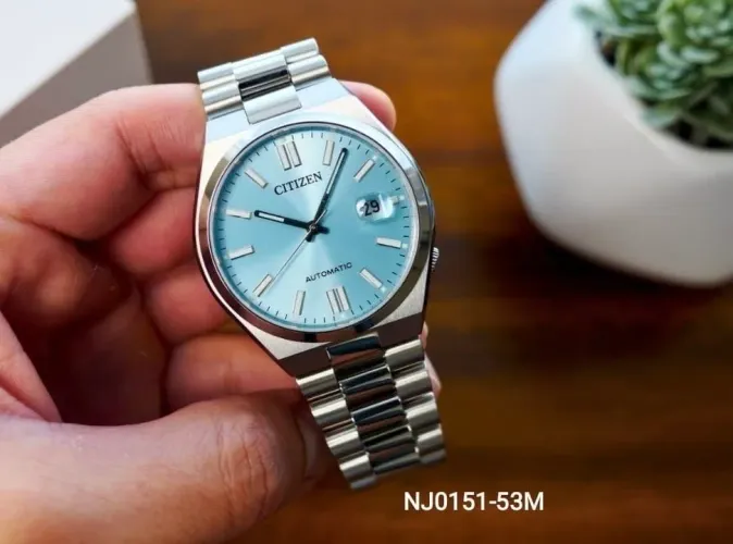 Citizen Tsuyosa Automático NJ0151-53M - Vidro Safira frente e traseiro - Novo e Sem Uso