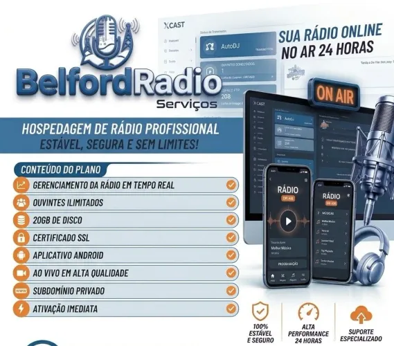 Rádio Web monte agora mesmo sua Rádio Online 