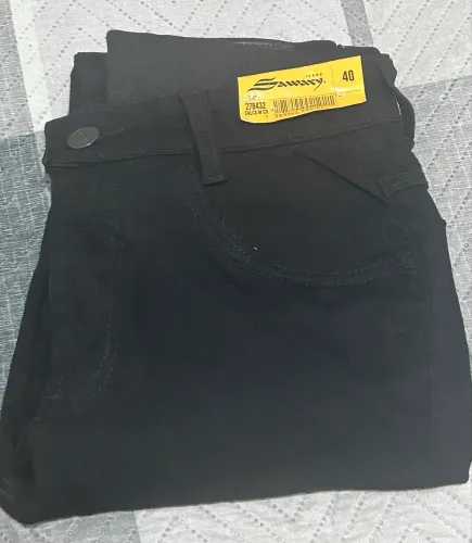CALÇA MASCULINA SAWARY JEANS PRETA TAM 40