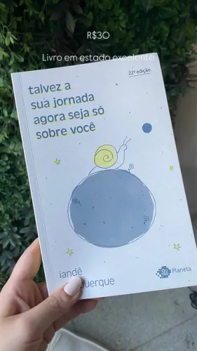TALVEZ A SUA JORNADA AGORA SEJA SÓ SOBRE VOCÊ