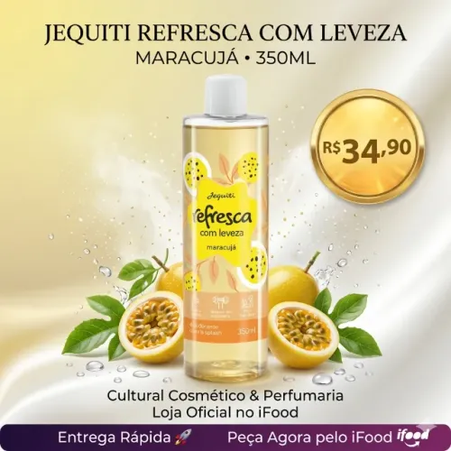 Colônia Desodorante Splash Jequiti Refresca com Leveza Maracujá 350ml