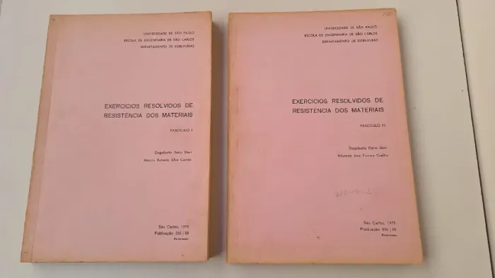 Livro apostila USP exercícios de Resistência dos Materiais