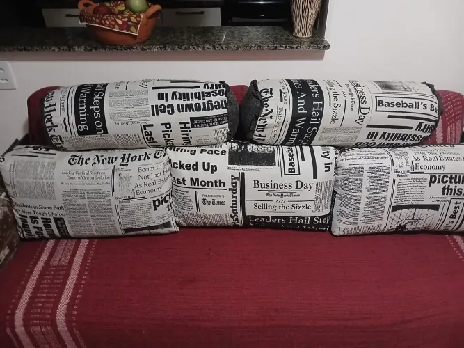 Kit almofadas para sofá cama