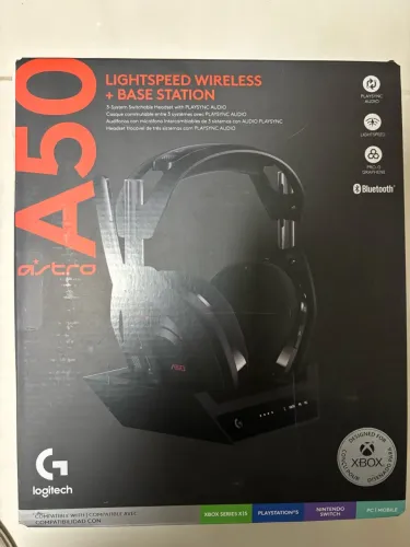 Headset Gamer Logitech Astro A50 Preto