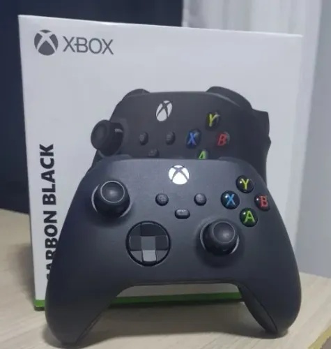 CONTROLE XBOX CARBON BLACK - Pronta Entrega, Lacrado e Original