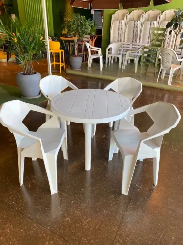 Jogo de cadeiras DIAMANTE + mesa MARCENEIRO