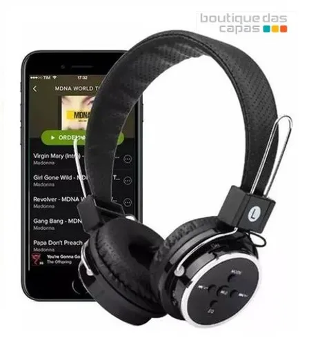 Fone Bluetootht Sem Fio Headphone St5 Fm