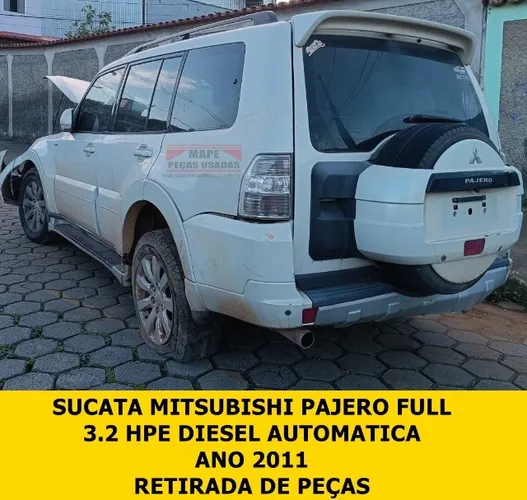 Sucata disponível Mitsubishi Pajero Full 3.2 HPE diesel 2011 Para retirada de peças