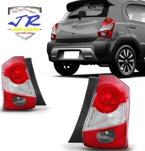 Par Lanterna Traseira Etios Hatch Cross Platinum 2013 2014 2015 2016 2017 2018