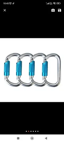 Mosquetão de alumínio automático rapel escalada alpinismo Petzl 