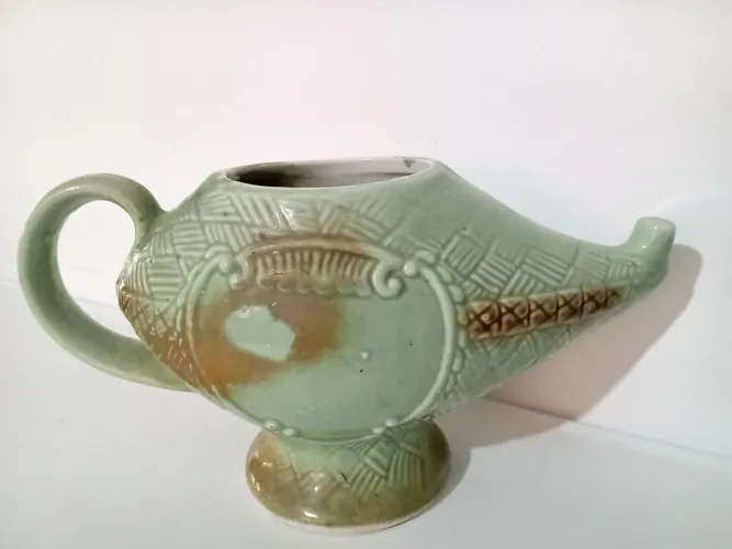 caneca de porcelana lampada do aladim