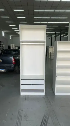CABIDEIRO COM MALEIRO E DUAS GAVETAS MDF 