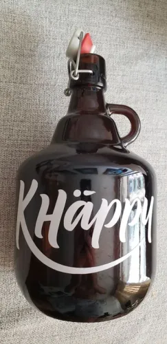 Growler de 1,75 litros com tampa de alavanca