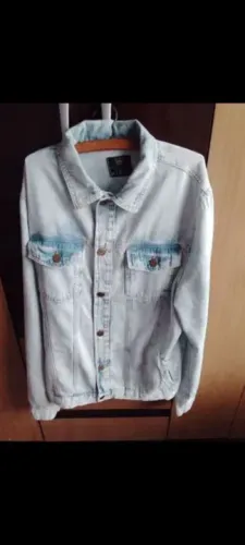 Jaqueta Jeans Masculina Azul Claro