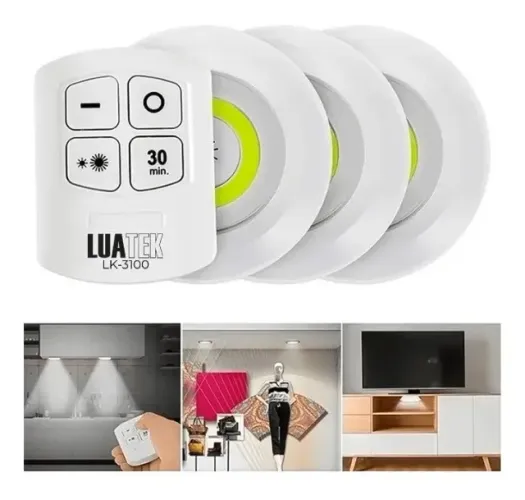 Kit Luminaria led + controle 