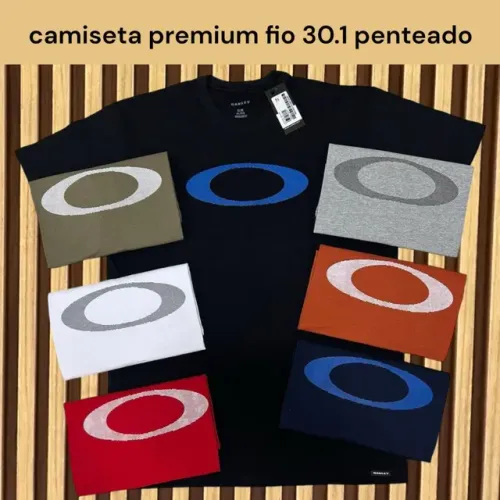 Camiseta Oakley Atacado Fio 30.1 Penteado Algodão Premium Fornecedor Roupas de Marca
