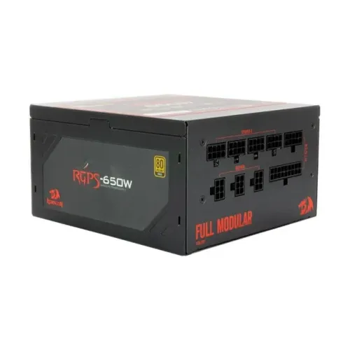 Fonte ATX 650W Real PFC Ativo 80 Plus Gold Redragon Full Modular - WZetta