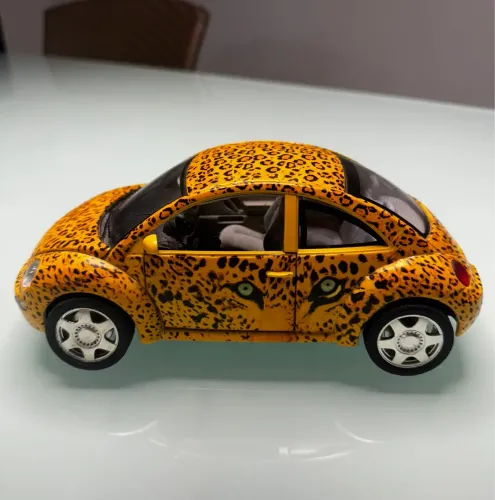 Carro Miniatura - New Beetle Fusca Amarelo