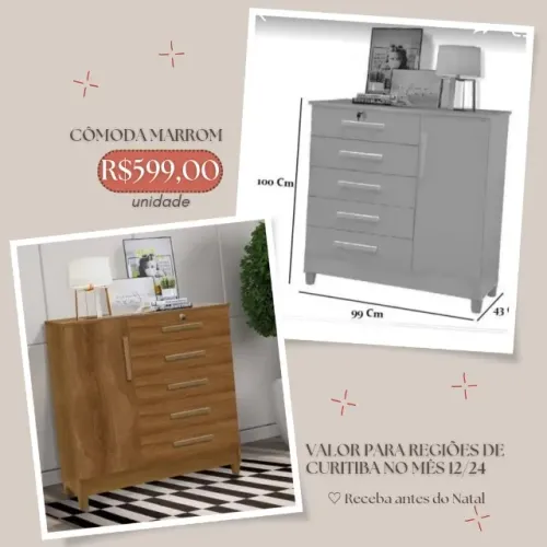 Promoção Comoda Marrom  - 12/12   