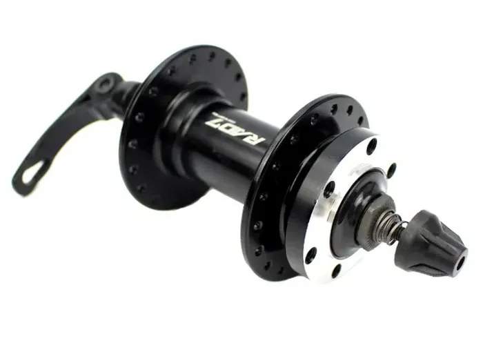 Par de Cubos Rad7 28/32/36 Furos Com Rolamentos e Blocagem Preto 21135