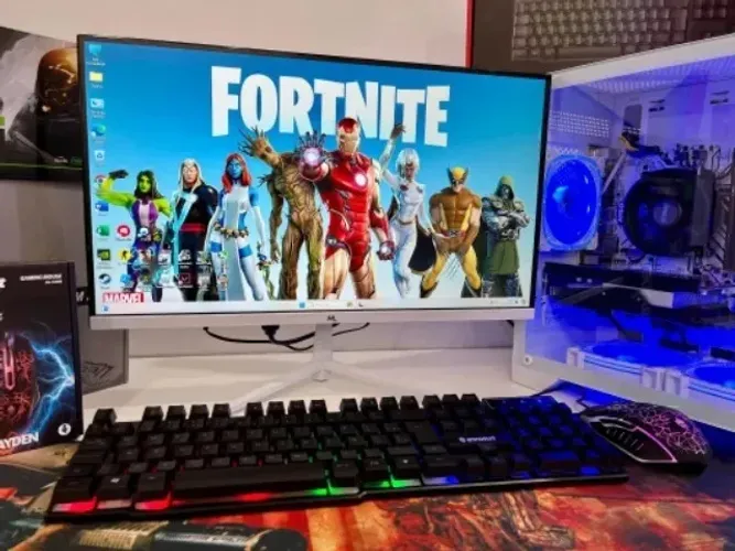 Pc Gamer Monitor 24pl Ryzen 5 5600 16gb Ram 1 ano de garantia