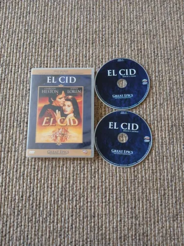 DVD Duplo El Cid com Charlton Heston - Novíssimo e Sophia Loren