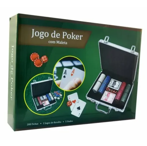 Kit Jogo De Poker Com Maleta