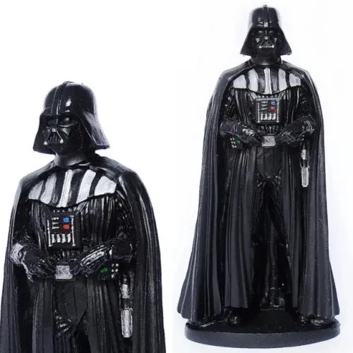 Boneco Darth Vader da Saga Star Wars Miniatura em Resina