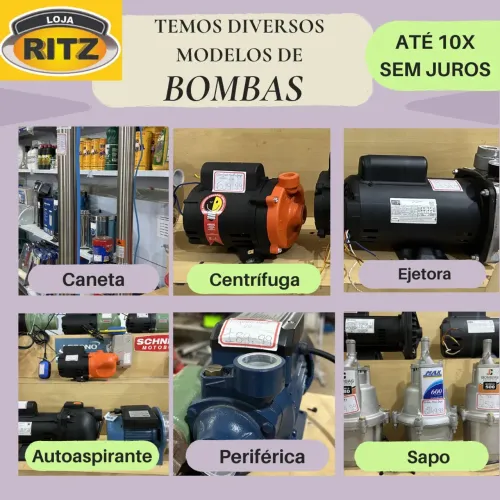 Bombas de água até 10 vezes sem juros
