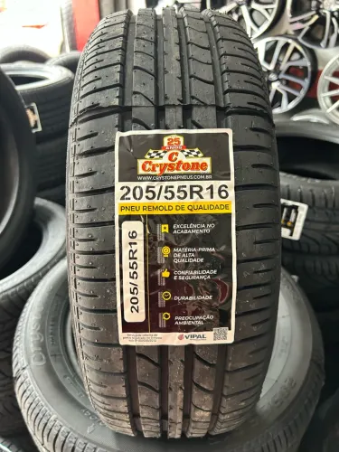 Pneu Crystone 205/55R16 Remold - Qualidade e Segurança