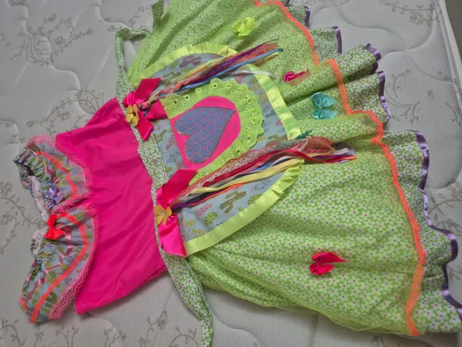 Vestido Festa Junina Infantil