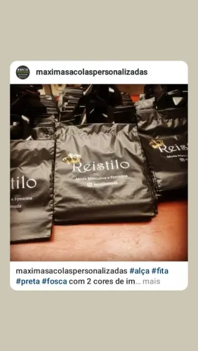 Alça fita - sacola Personalizada