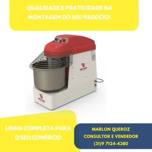 Amassadeira Espiral 10 KG Braesi 220v