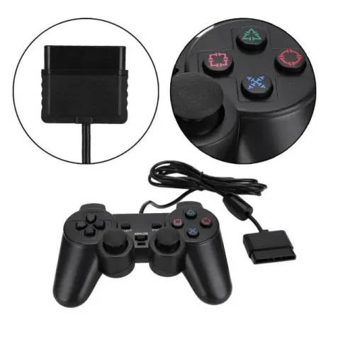 Controle de Playstation analógico PS2 Com Fio