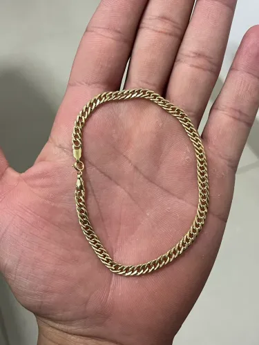 Pulseira fina de Ouro18k 