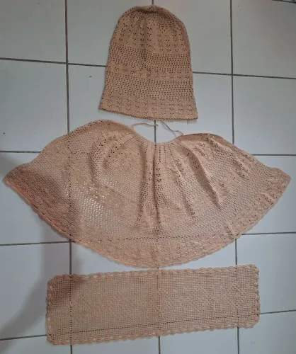 Conjunto crochê cozinha