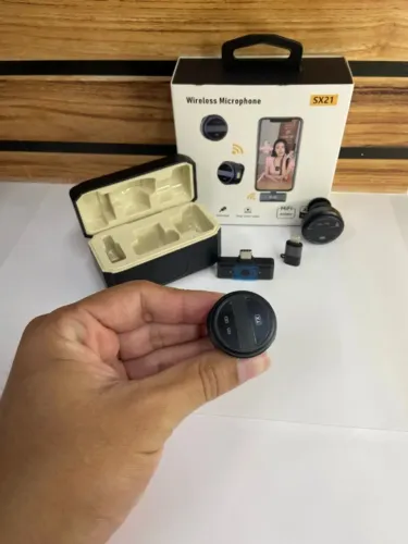 Microfone de Lapela sem Fio Magnético IOS - SX21 an7