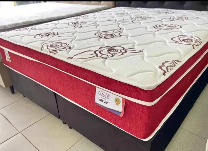 Cama Super King Box + Colchão Plumatex Velvet