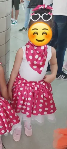Fantasia infantil anos 60 veste de 4 a 5 anos