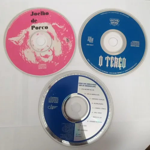 TRES CDS RARIDADES, TERÇO, CASA DAS MAQUINAS E JOELHO DE PORCO