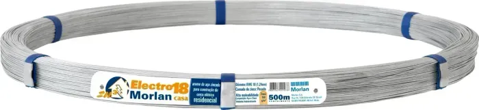 Arame para cerca elétrica residencial, 500 m, Electro 18, Morlan