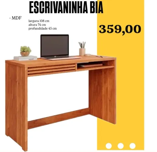 Escrivaninha Bia - MDF FRETE GRATIS - ENTREGA HOJEEE !!