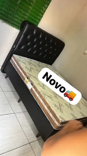 Cama box colchão e base novo