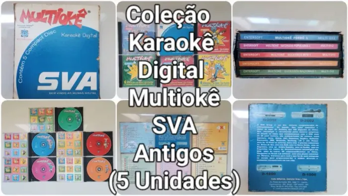 Coleção de CDs, DVDs Karaokê Multiokê SVA Antigos