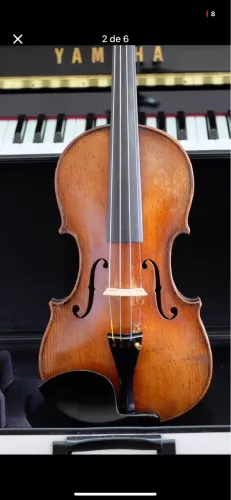 Violino alemão antigo, modelo Nicola Amati, com avaliação de renomado luthier de SP Zé