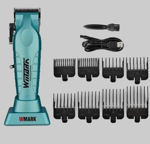 Máquina de Cortar Cabelo Profissional Wmark ng 133 barbearia profissional com base
