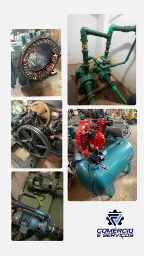 Manutenção de bombas d?água , motores elétricos e compressores de ar