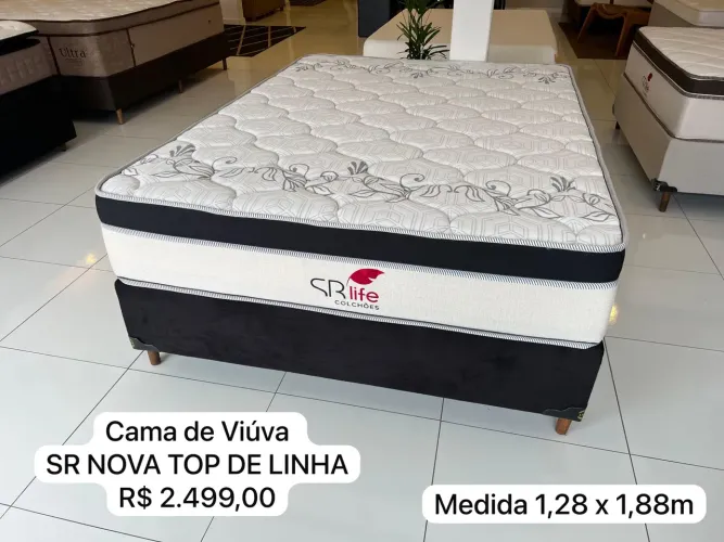 Cama de Viúva SANTA RITA NOVA TOP DE LINHA  1,28x1,88m - ENTREGAMOS 