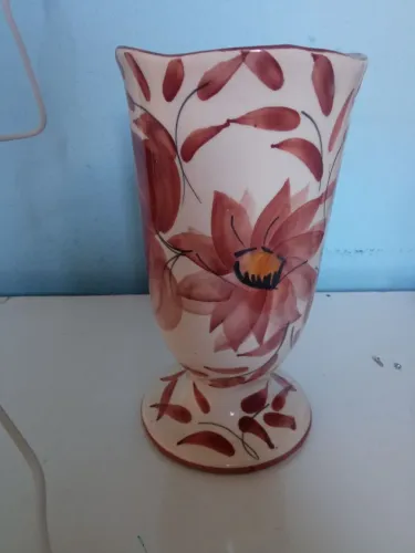 Vaso Decorativo de louça antigo 24 cm