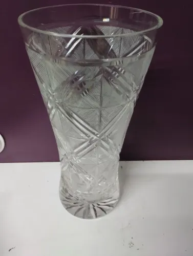 Vaso de Cristal Lapidado